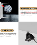 Heavy Duty Aluminum Access Door, Drywall Inspection Panel, 36 By 48 Inch, with honeycomb core and safety lock, ideal for utility walls.