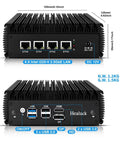 Beast Mode Fanless Firewall Appliance Mini Computer Powered By Intel N5105 With Quad 2.5 Gigabit Ethernet Ports for Opnsense.