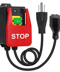110V To 120V Single Phase On Off Paddle Switch With Built Tough Extension Cord And Receptacle For Table Saws Router Tables And Drill Presses Safe Quick Shutoff