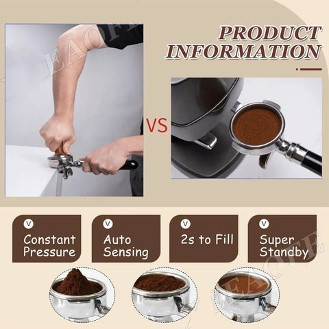 WLYPE Automatic Coffee Press With Adjustable Pressure 10-30kg, Electric Espresso Tamper detailed comparison image