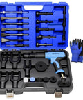 27 Piece Air Hammer Kit With Pneumatic Hammers Up To 2500 BPM Pro Grade Heavy Duty Bead Breaker And Chisel Set in case