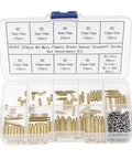 M2 Brass Standoff Screw Nut Kit 270 Piece Assortment For DIY Electronics Projects Includes Male And Female Hex Standoffs in organizer