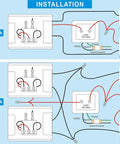 Installation diagram of 16V 30VA Hardwired Doorbell Transformer and 10VA transformer for home setup, with wiring instructions.