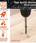 Drill driving No 10 1-1/2 Inch Collated Drywall Tapping Screws into wooden surface with quality material and anti-corrosion properties.