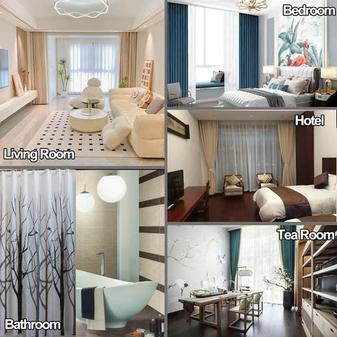 Wall Mount Curtain Track System, Ultra Slick Quiet Sliding Rail For Living Room, Hotels And Teahouses, Heavy Duty Aluminum Alloy Double Track, Gold Finish, Room Divider Sliding Curtain Rod, 10.5ft in living room, hotel, bedroom, tea room, bathroom