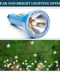 Straight Up Solid E10 Screw Base LED Bulbs, Mini White Glow For Experimental Circuits And Quick Electronic Builds, DC 4.5 To 5 Volts, blue flashlight and hanging bulbs