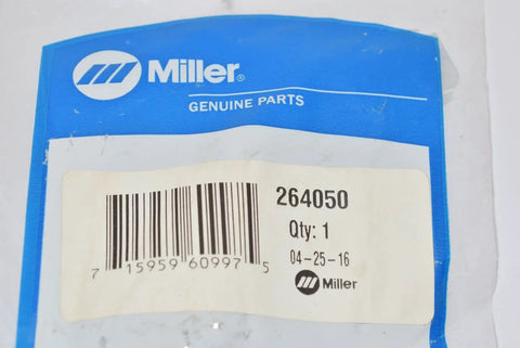 Miller Genuine Parts packaging for potentiometer replacement for Miller electric welders, displaying barcode and product details.