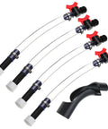 Fuel Filler Kit For Race Jugs With Ball Valve Hose Fifteen Inch Connector Fits Sportsman Jugs And Most Fuel Containers