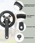 One Piece 38T Mountain Bike Crankset With 170Mm Arm and 104 BCD Steel Construction, showing chain cover and dustproof screw