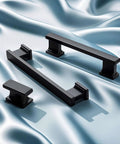 Six Pack Matte Black Solid Cabinet Knobs For Kitchen Cabinets Cupboards Drawers And Dressers Built To Last Zinc Alloy Hardware
