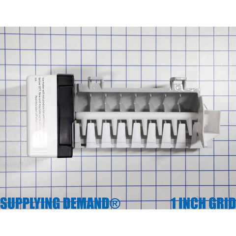 Model Specific Refrigerator Ice Maker Assembly Replacement 120V 8 Cube With Harness And Bail Arm Extension Fits 550 611 650 680 Models