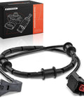 A-Premium rear disc brake pad wear sensor with wiring harness and connector, black, Jaguar XF/XJ/XK compatible.