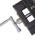 Rock Solid Heavy Duty Cross Vise With Precision Xy Slide Anti Slip Groove Killer Grip Drill Press Clamp showing precision adjustment handle.