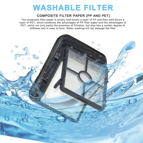 Washable filter for Multi Surface Pet Brush Rolls And Vacuum Filters Replacement Parts underwater