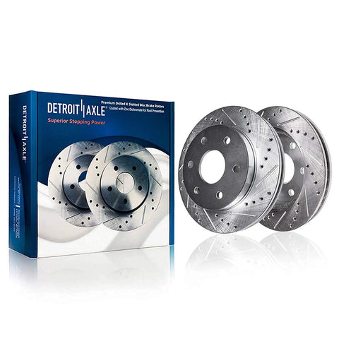 Front Brake Kit With Drilled Slotted Rotors And Ceramic Pads For Ford F150 Expedition Lincoln Navigator 2010 2021 Replacement