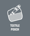 Textile pouch holding 7 In 1 Bitholding Screwdriver With Extendable Bayonet Blade Rapidaptor Quick Release Chuck Built In Bit Storage