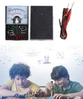 Multipurpose Analog and Digital Multimeter Handheld Power Meter Voltage Tester With Test Leads for students in classroom