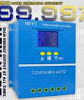 High Efficiency MPPT Solar Charge Controller 60A 80A 100A With Multi Voltage Support 12V 24V 36V 48V and LCD Display