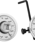 Two-Piece Torque Angle Gauge Set For Half-Inch Drive, 360 Degree Rotation, Angle Measurer Tool For Wrenches, Auto Repair, And DIY Projects, Pro-Grade Torque Readout For Accurate Fastening, two-piece gauge set with black L-handle
