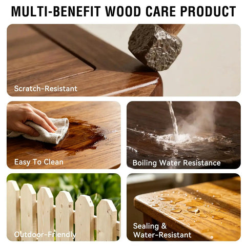 Water Based Wood Stain And Sealer In One Classic Walnut Finish 8.8 Oz Jar Easy to clean with soap and water after use.