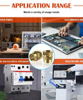 M6 Heat Set Inserts For Plastic, Brass Knurled Nuts, 50 Pack for electronics, healthcare, 3D printed parts, and appliances