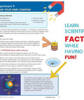 Experiment 9 guide from Magnet Science Kit For Kids Ages 8 To 12 Hands On STEM Fun With Magnetic Levitation Build A Compass.