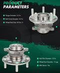 2 x Rear Wheel Hub And Bearing Assembly For 2006 to 2011 Honda Civic And 2006 to 2010 Acura CSX Non ABS 1.8L 2.0L 5 Lug