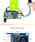 MLX90640 Infrared Thermal Imaging Camera With 32 By 24 Pixel Array And 55 Degree Field Of View Over I2C Interface demonstration.