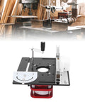 Router Lift System With 4 Jaw Clamping, 51mm Stroke, Base Plate For 64-66mm Motors, Beefed Up Engraving Slotting Trimming Router Table Insert Base Plate on router table
