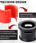 Precision design of Universal Motorcycle Fork Seal Driver Kit with adjustable adapter sizes 35mm to 50mm.