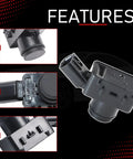 Ultrasonic Parking Sensor Kit For 2020 To 2025 Toyota And Lexus Vehicles With Water Resistant ABS Housing And Easy Install Improved Parking Assist And Reliable Distance Alerts, black ABS sensor close-up