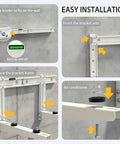 Installation steps for Heavy Duty Mini Split Wall Mount Bracket For 9000 To 18000 Btu AC Heat Pump Systems with leveler.