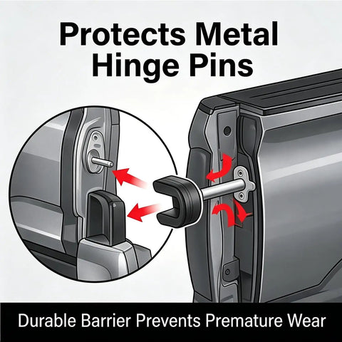 Tailgate Hinge Bushing Right Side For Toyota Tacoma 2017 Through 2023 OEM 66143-04021 Replacement Direct Fit With Durable Nylon Bushings And No Fuss Easy Install. Prevents hinge pin wear.