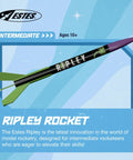 Ripley Rocket Intermediate Model Rocket Kit With Recovery Parachute, Decals, Body Tubes, And Guidance For Hands On STEM Learning