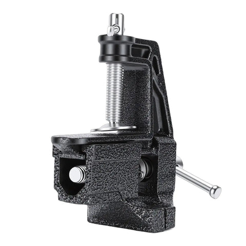 Heavy Duty Portable Table Vise With Rubber Clamps For Secure Golf Club Regripping, tough cast steel mini clamp tool for easy repairs.