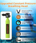Image of scuba diver using Massive 11.1L Scuba Tank With 4500psi Fill 80 Cu Ft Aluminum Diving Cylinder High Capacity Dive Bottle.
