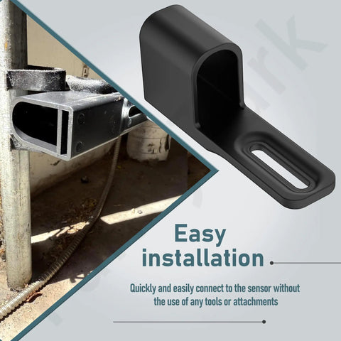2 Pack Garage Door Sensor Sun Shield Protector For LiftMaster And Chamberlain, Sun Glare Guard for 801CB-P in installation view