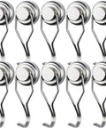 Heavy Duty Magnetic Hooks Rocking Killer Hold And Smooth Swivel Design To Supercharge Your Garage Organization - set of 10 hooks