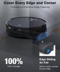 Omnicyclone Robot Vacuum And Mop With 22,000 Pa Blast Suction FocusJet 46,000 Pa Spray Breaks Down Messes Like A Beast showing TruEdge 3D cleaning