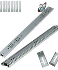 Soft Close Drawer Slides 22 Inch, 10 Pairs With Brackets, Full Extension, Heavy Duty Ball Bearing Side Mount Rails For Cabinets And Dressers