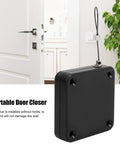 PunchFree Portable Automatic Door Closer Sensor Two Pack For Home And Office Doors No Drill Adhesive Install in use