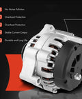 105 Amp 12V Alternator For Chevy Astro 1994 To 1995 V6 4.3L And GMC Safari 1994 To 1995 V6 4.3L Clockwise Rotation With Six Groove Pulley