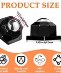 4 Pack Ball Bearing Rollers 360 Degree Swivel Casters Self Adhesive Mini Caster Wheels with measurements and material details