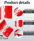 Clear Self Adhesive Acrylic Hinge Set 20 Pieces 35x25mm Peel And Stick Easy Install Ultra Thin Invisible Hinges Product Details