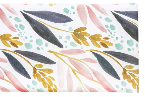 Watercolor Forest Peel And Stick Wallpaper Removable Floral Vinyl Self Adhesive Shelf Liner In White Pink Navy Yellow