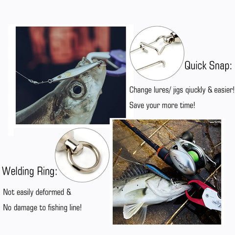 Duo Lock Snap Swivels Heavy Duty Stainless Barrel Swivels For Saltwater And Freshwater Fishing 25 Pack 26.4 Lbs Rating Copper Body With Solid Rings And Dual Locks, quick snap ring