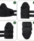 Golf Wrist Training Aid Wrist Brace to fix wrist angle and alignment in four positions, durable black nylon and polyester design