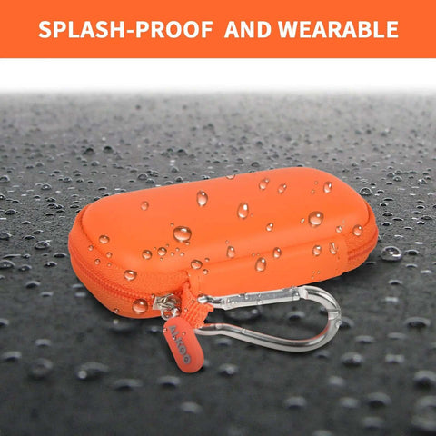 Dang Solid USB Flash Drive Case Plus SD Card Holder Bag For Thumb Drives Hella Secure Memory Card Pouch zipper case with water droplets.