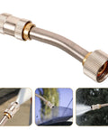 High Pressure Water Hose Nozzle With Metal Sprayer Connector For Portable Steam Cleaners And Outdoor Gardening, various spray angles