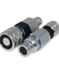 Flat Face Hydraulic Coupler Adapter Set Converts Half Inch Body To Three Quarter Inch Body ISO 16028 Heavy Duty Quick Connect